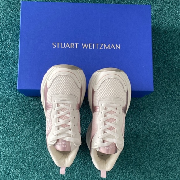 Stuart Weitzman SW TRAINER WHITE/PINK - Picture 10 of 10